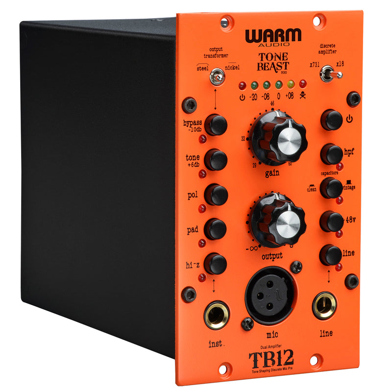 Warm Audio Tone Beast TB12-500 Mic Preamp 500-series Angle Right