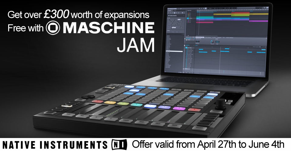 Get £300 Worth of FREE Expansions With Maschine Jam – KMR Audio