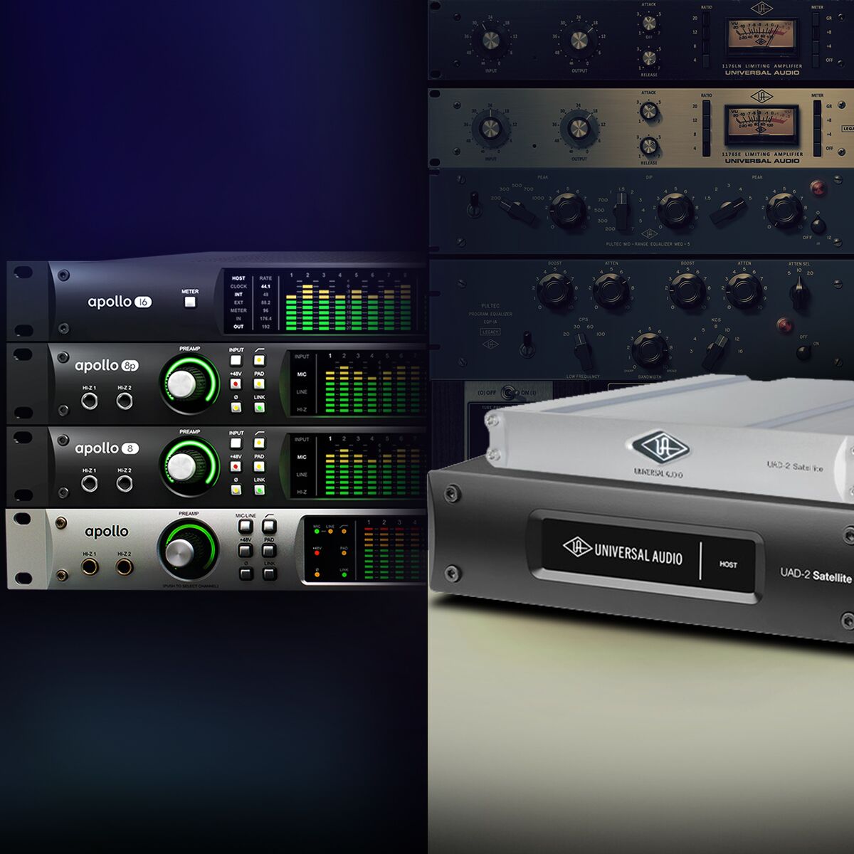 Free UAD-2 Satellite with Universal Audio Apollo Rack – KMR Audio
