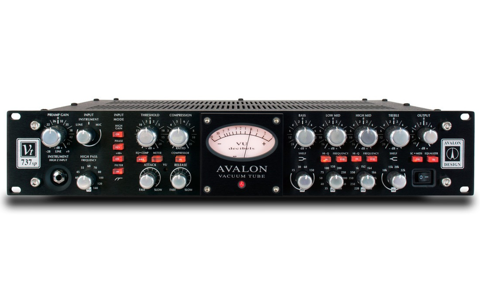 AVALON DESIGNの真空管マイクプリアンプ、VT-737SP Avalon Design VT-737SP Black | KMR Audio