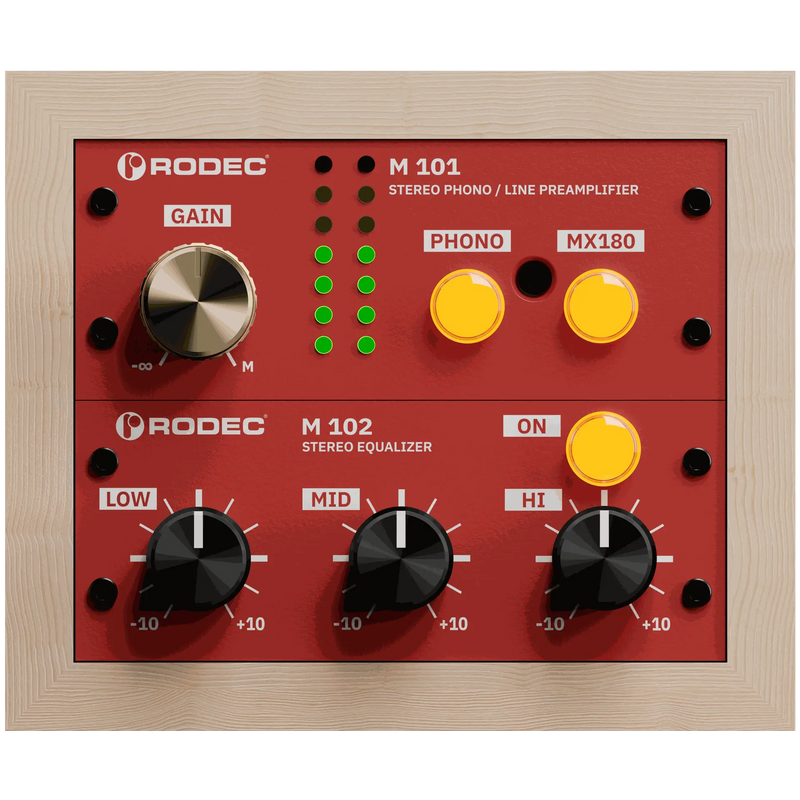 RODEC BUNK 01 Phono preamp - Pine / Red