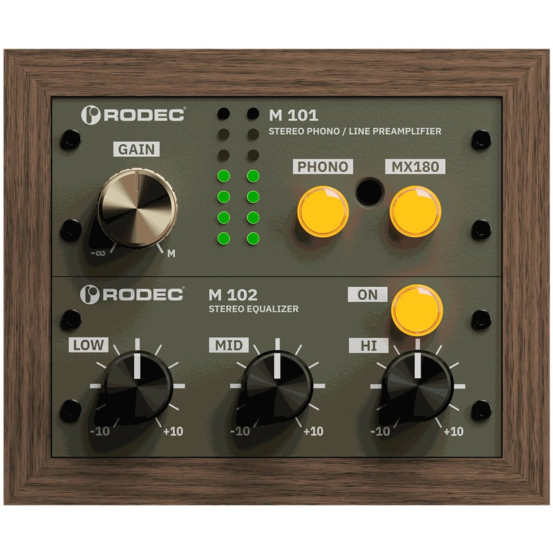 RODEC BUNK 01 Phono preamp - Walnut / Green