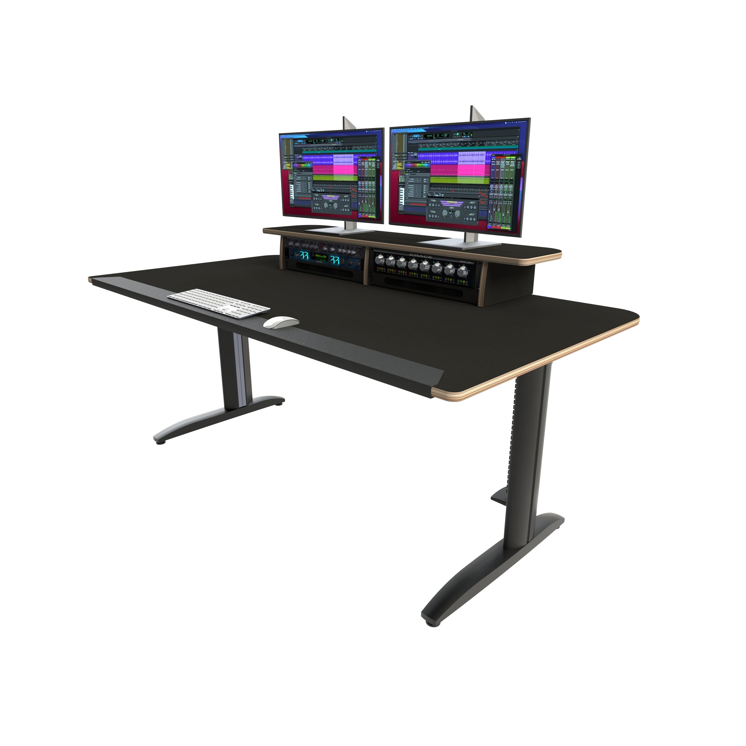 Soundz Fishy Classic 8 Desk with Rack Riser Matt black – KMR Audio