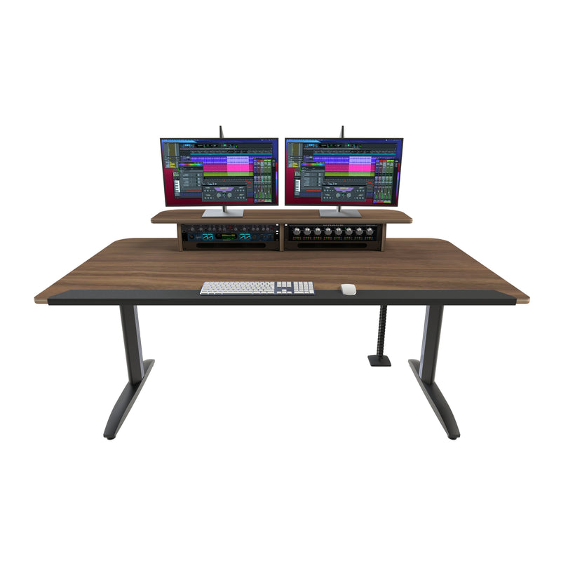 Soundz Fishy Classic 6 Desk with Rack Riser Matt black/Walnut