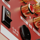 RODEC BUNK 01 Phono preamp - Pine / Red
