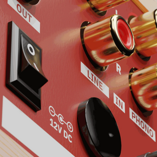 RODEC BUNK 01 Phono preamp - Pine / Red