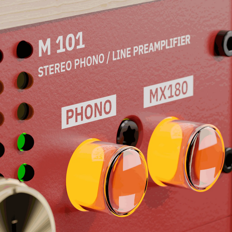 RODEC BUNK 01 Phono preamp - Pine / Red