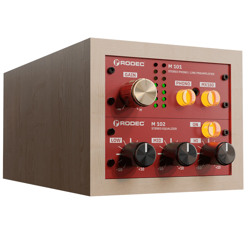 RODEC BUNK 01 Phono preamp - Pine / Red