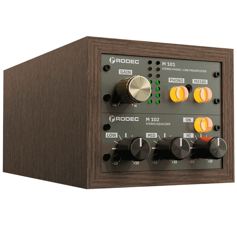 RODEC BUNK 01 Phono preamp - Walnut / Green