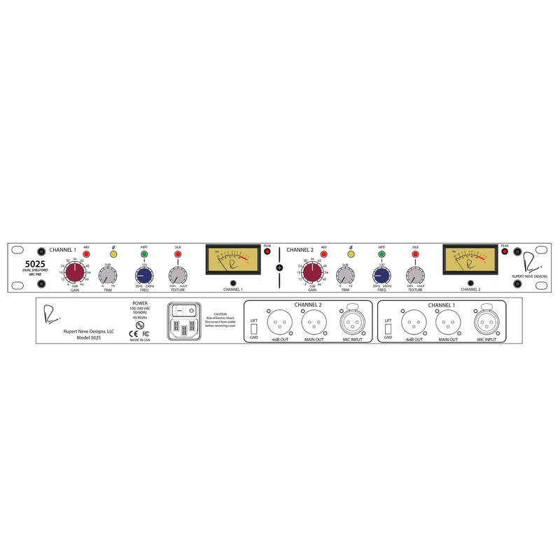 Rupert Neve Designs 5025 Dual Shelford Mic Pre