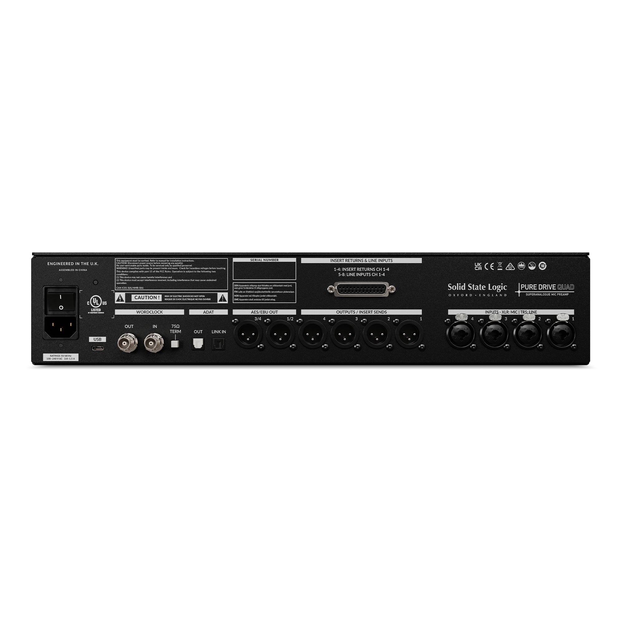 Ssl Channel Drive Solid State Logic SSL PURE DRIVE QUAD – KMR Audio