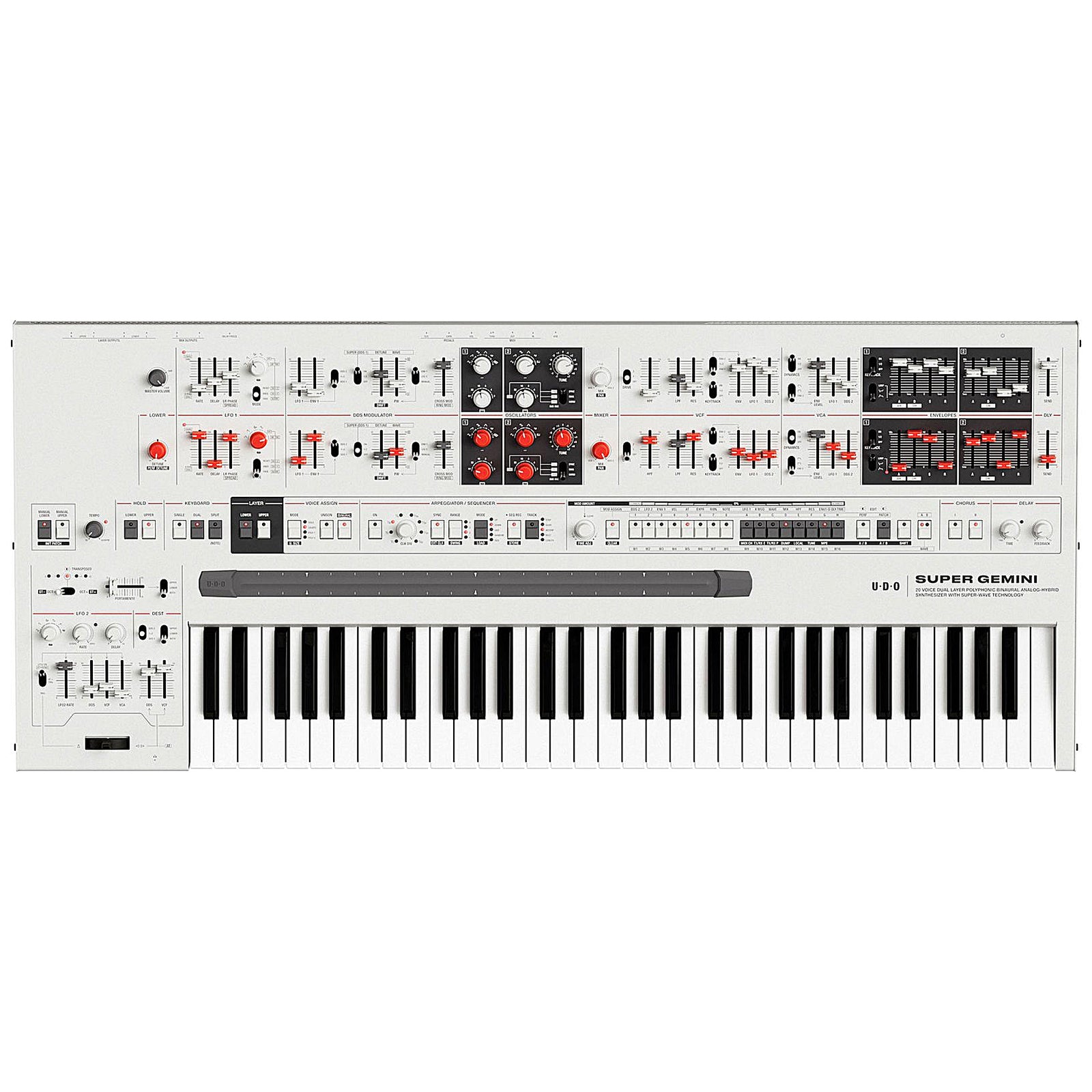 UDO Audio Super Gemini Polyphonic Synthesizer – white – KMR Audio