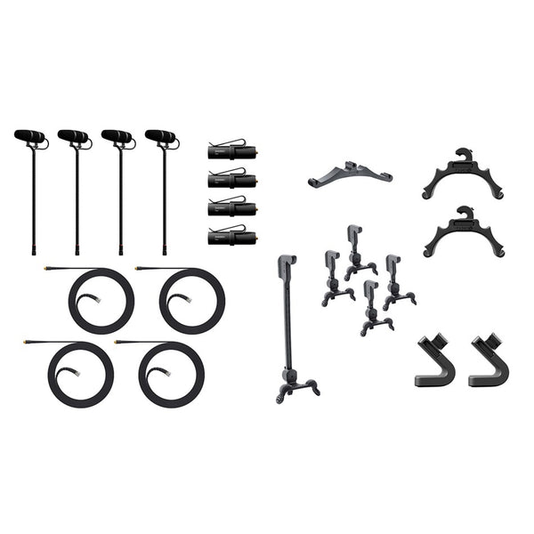 DPA 4099 CORE+ Classic Touring Kit, 4 Mics and accessories, Loud SPL (KIT-4099-DP-4C)