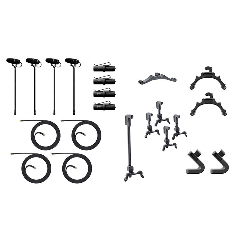 DPA 4099 CORE+ Classic Touring Kit, 4 Mics and accessories, Loud SPL (KIT-4099-DP-4C)