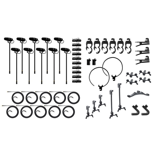 DPA 4099 CORE+ Rock Touring Kit, 10 Mics and accessories, Extreme SPL,Cardboard Box KIT