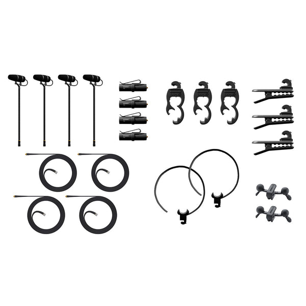 DPA 4099 CORE+ Rock Touring Kit, 4 Mics and accessories, Extreme SPL (KIT-4099-DP-4R)