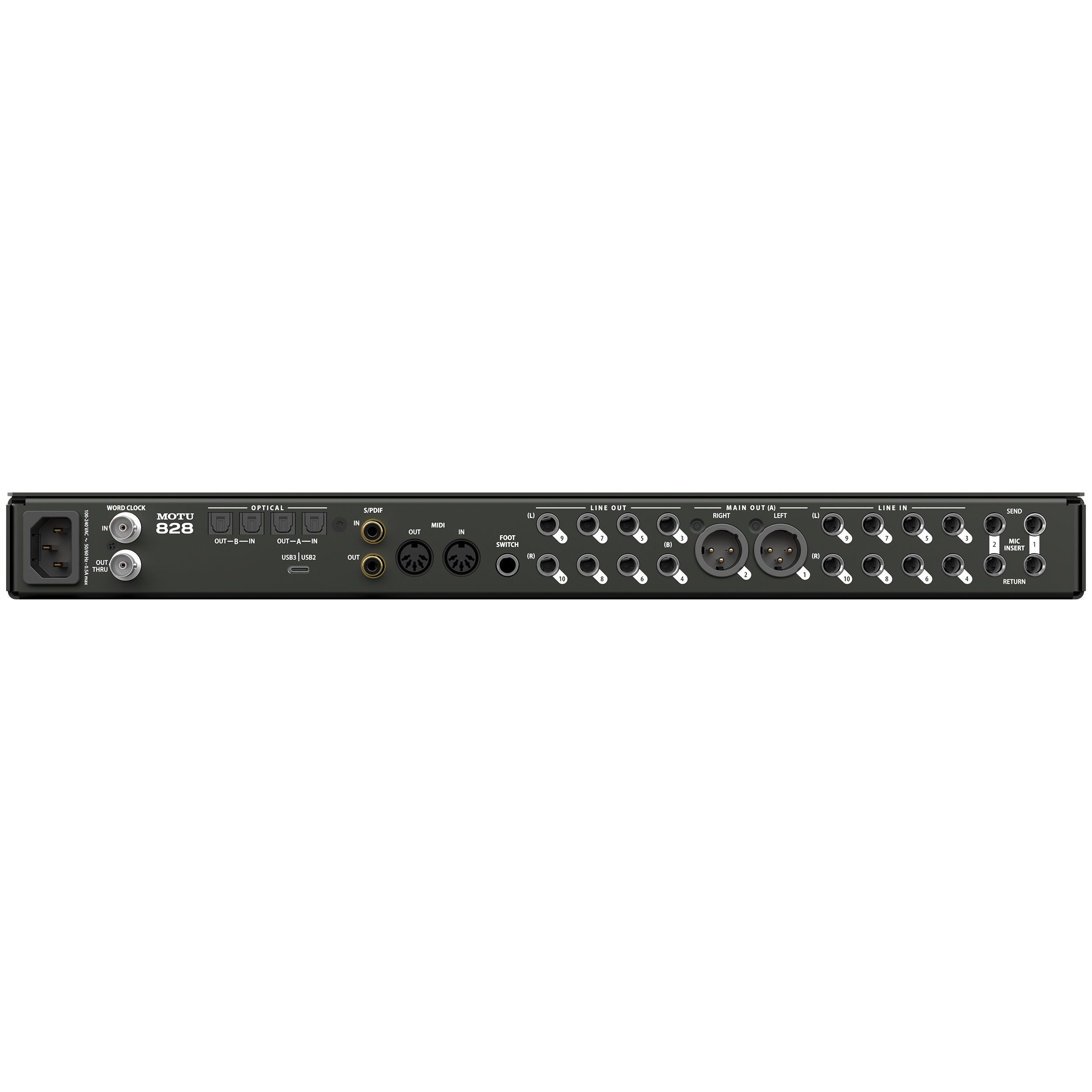 MOTU 828 28 x 32 USB3 Audio Interface – KMR Audio