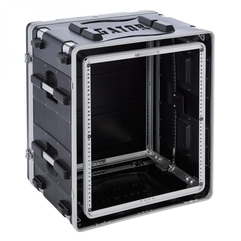 Gator G-SHOCK-12L ATA Molded PE Shock Rack w/ Rubber Shock Suspension; 12U