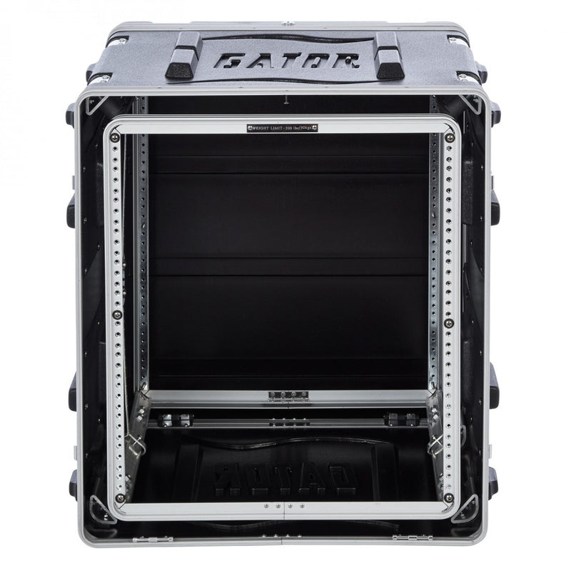 Gator G-SHOCK-12L ATA Molded PE Shock Rack w/ Rubber Shock Suspension; 12U