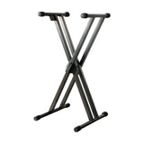 Quiklok QL-646 Double Braced Single Tier Keyboard X Stand
