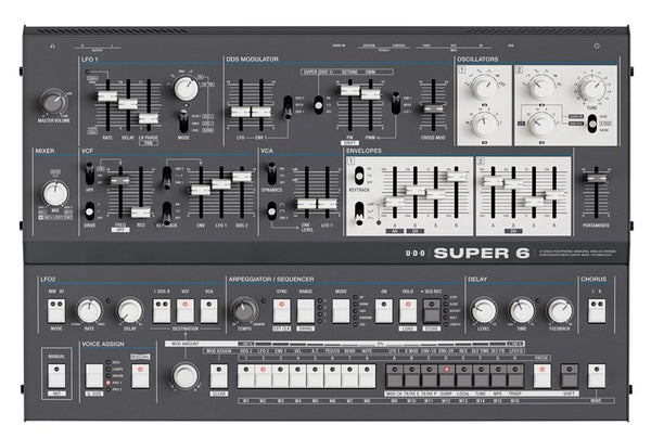 【UDO⭐︎】 UDO Audio Super 6 12-Voice Polyphonic Keyboard Synthesizer