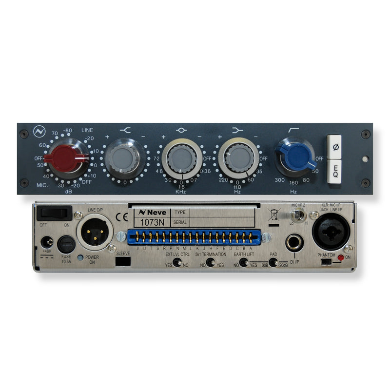 Neve 1073 N Mic Preamp and EQ - Front & Rear