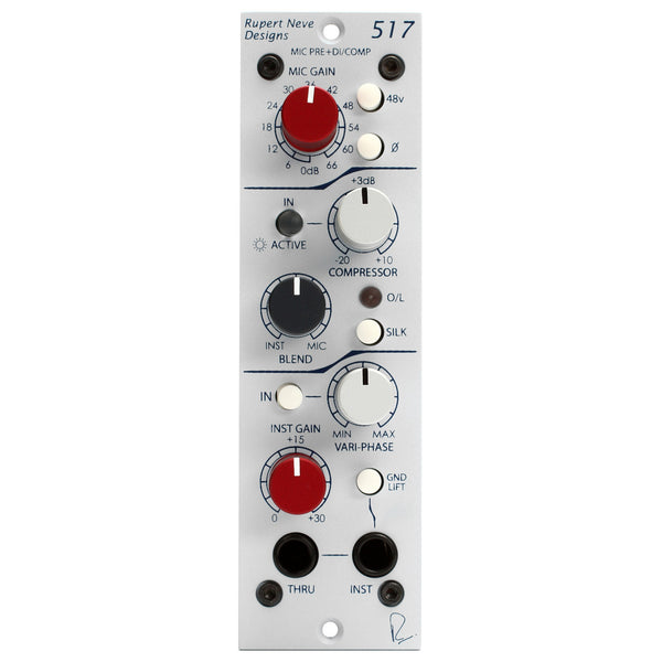 RUPERT NEVE DESIGNS Portico 517 マイクプリアンプ 517 Mic Pre / DI / Compressor (500 Series) — Rupert Neve Designs