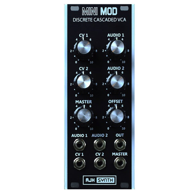 AJH Synth MiniMod VCA Eurorack Amplifier, Vintage Black KMR Audio