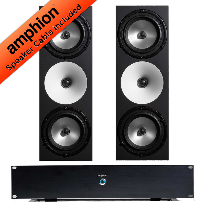 Amphion Two18 and Amp700 Powered Studio Monitors + Cables - Banner