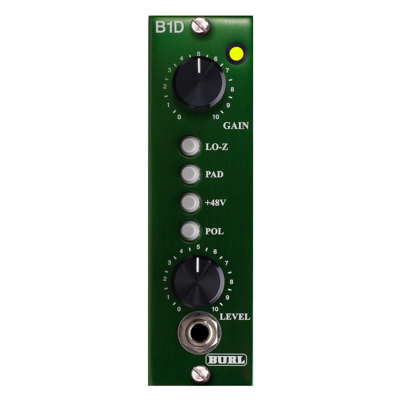 Burl B1 D MicPreamp and DI - Front