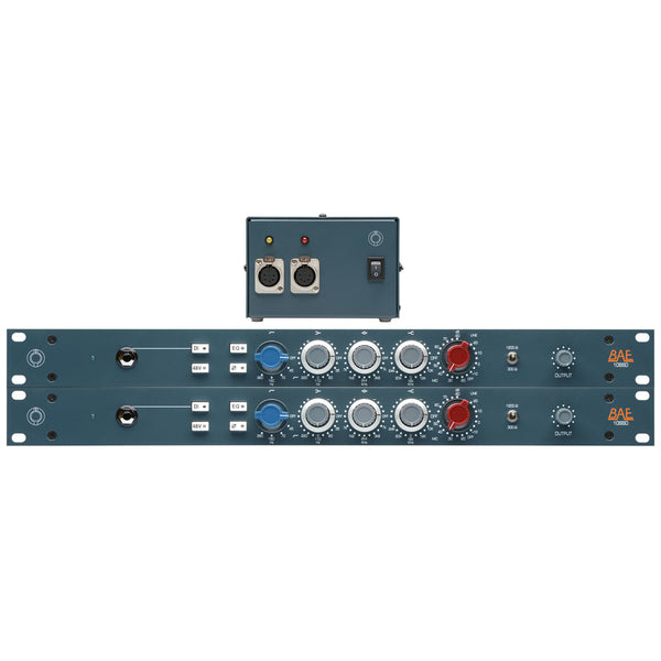 BAE 1066D Mic Preamp and EQ Pair (incl. PSU)