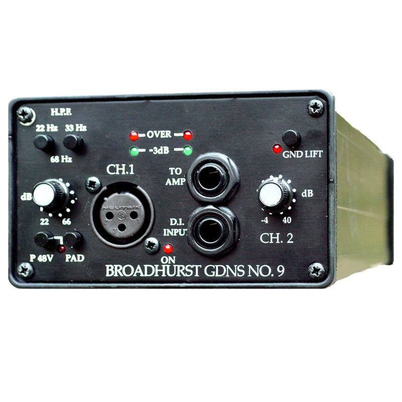 DAV Electronics BG9 Mic Preamp and D.I. - Front