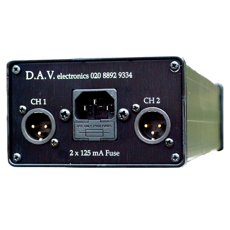 DAV Electronics BG9 Mic Preamp and D.I. - Rear