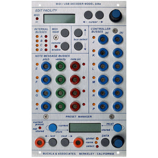 Buchla 225e MIDI Decoder and Preset Manager Module