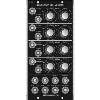 Corsynth C107 Quad Linear VCA Mixer Module