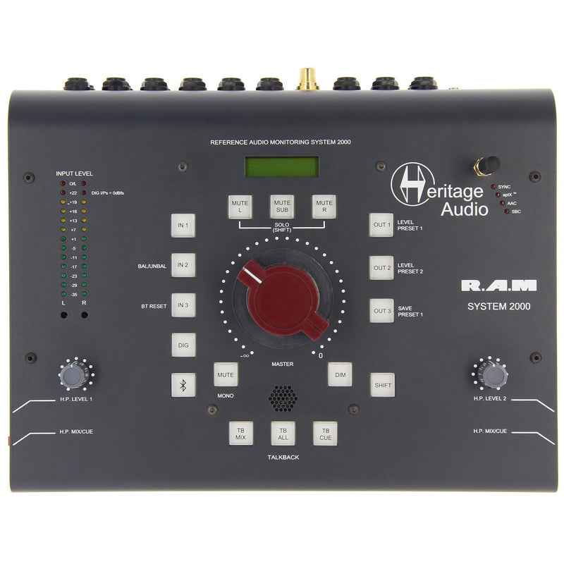 Heritage Audio RAM 2000 Stereo Monitor Controller top