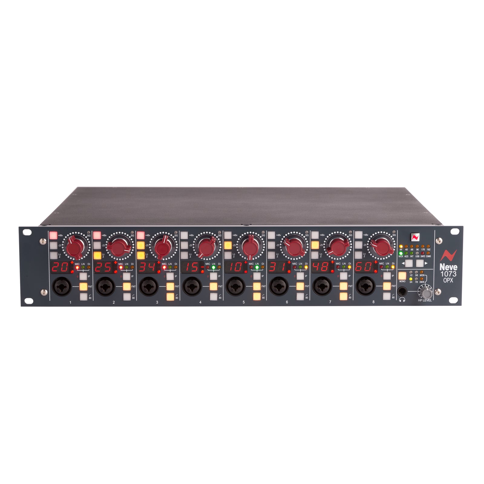 ミナ Neve 1073OPX 8x Mic Preamp & Dante/USB digital option card bundle