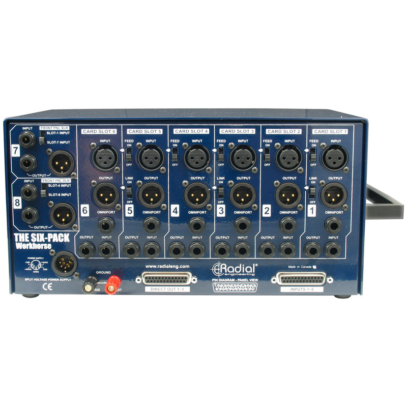 Radial Workhorse SixPack 6-Slot 500-Series Rack – KMR Audio