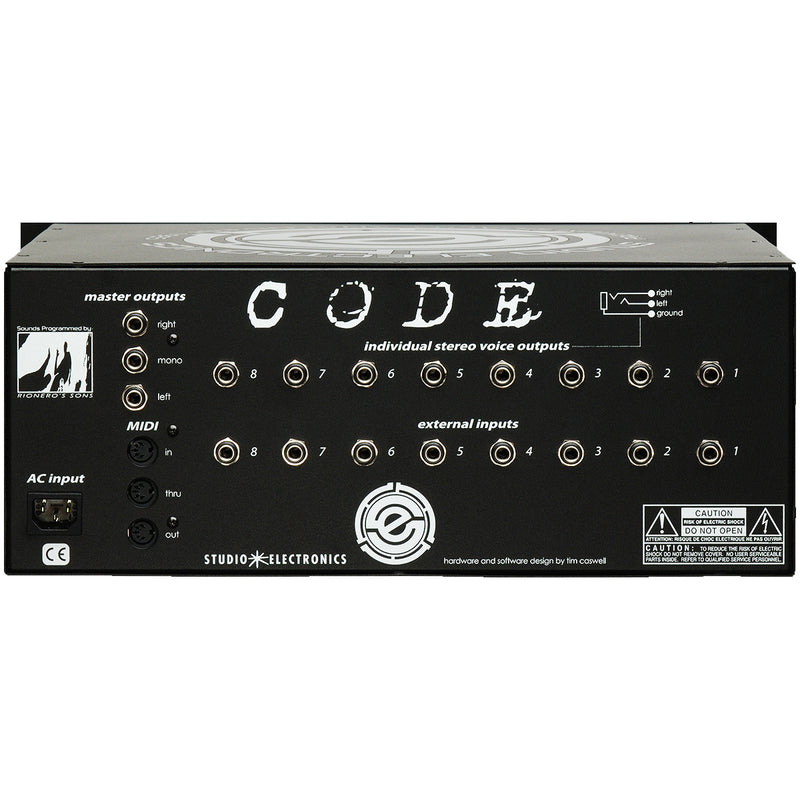 Studio Electronics CODE Omega 8 Connections