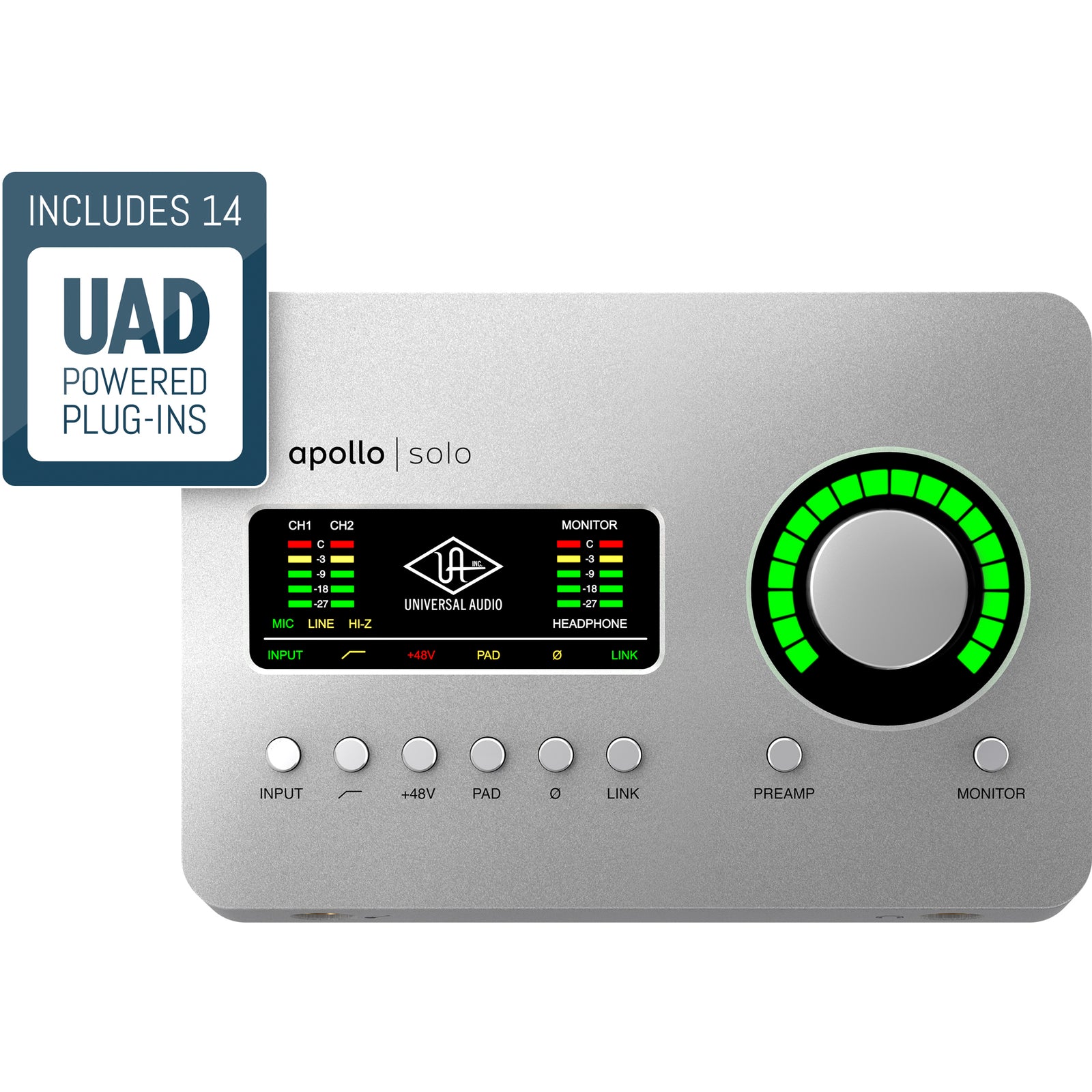 Universal Audio Apollo Solo（Thunderbolt） ua-apollo_solo-kmr3_1_1_1600x.