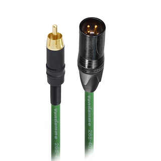 Van Damme AES Phono to Male XLR Cable 3m